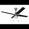 Litex Industries 48" Brushed Chrome Finish Ceiling Fan Includes Blades & LED Light Kit UBW48BC4L